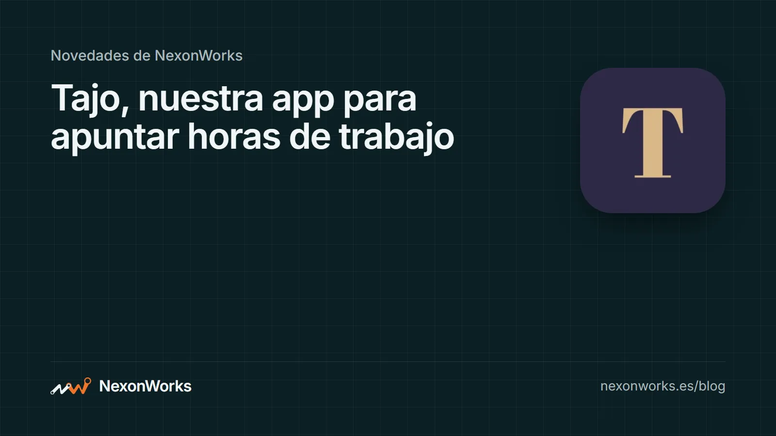 Portada del artículo que presenta Tajo, la app para apuntar horas de trabajo en el iPhone